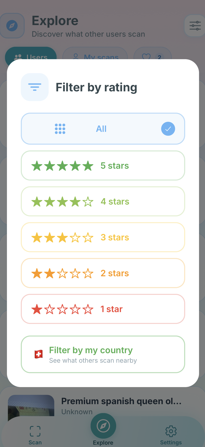 Keto Scanner - Filters